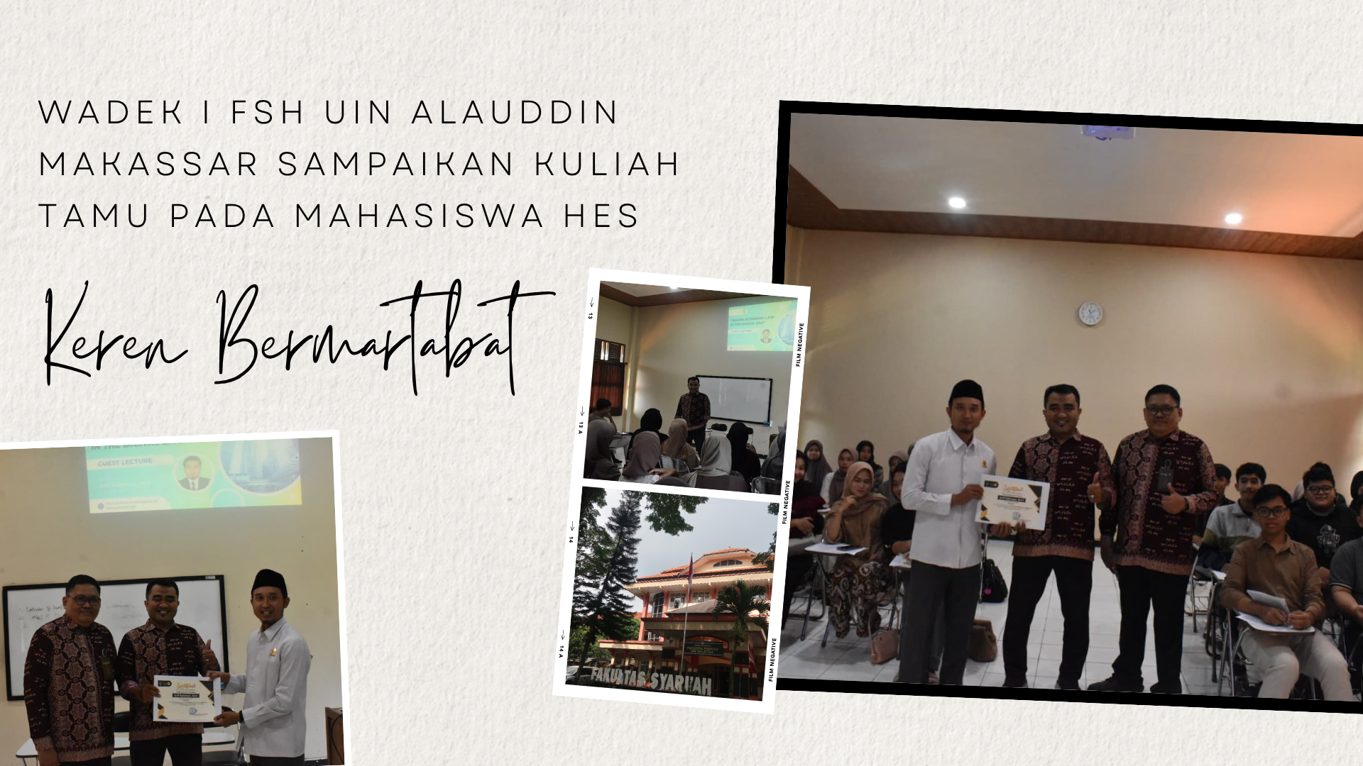 Wadek I FSH UIN Alauddin Makassar Sampaikan Kuliah Tamu pada Mahasiswa HES