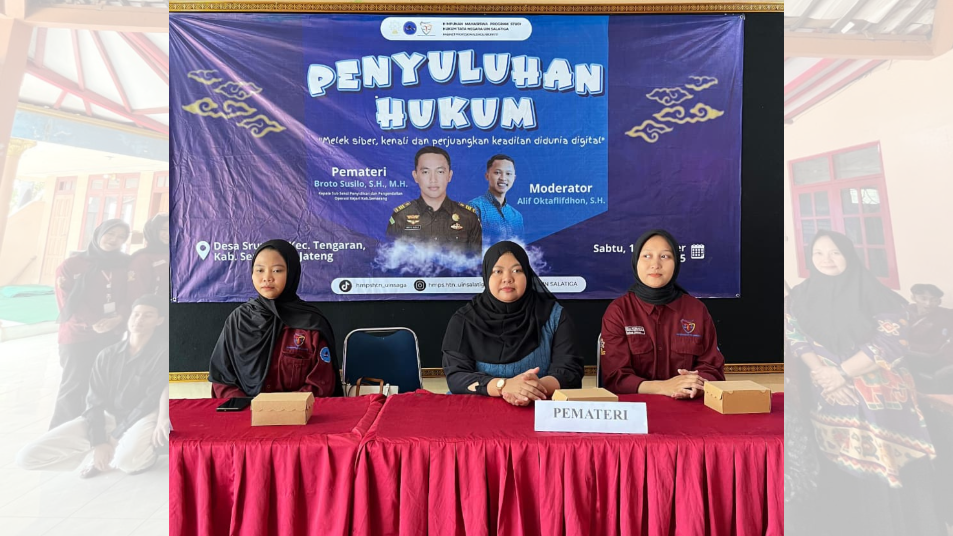 HMPS HTN UIN Salatiga Gelar Penyuluhan Hukum di Desa Sruwen: Edukasi Masyarakat tentang UU ITE dan Tindak Pidana Siber